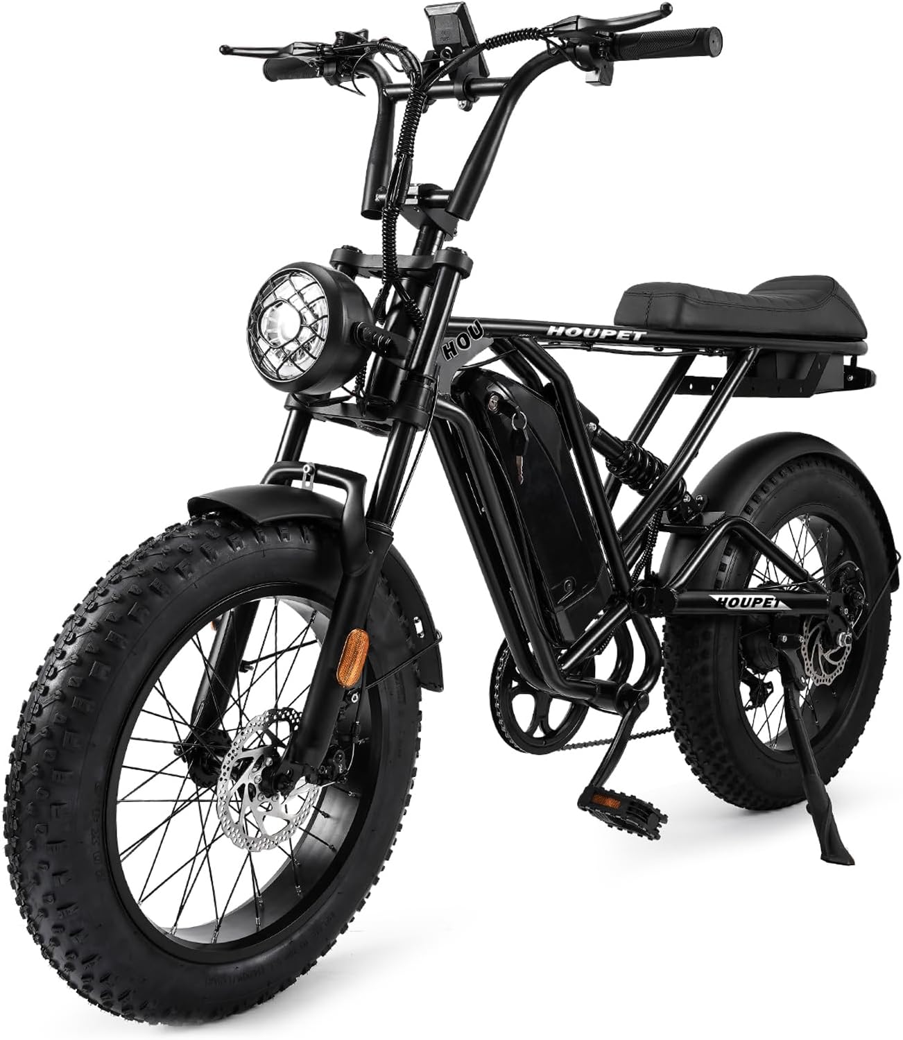 全自動アシスト自転車 ブラック ファットタイヤ48v RetroEase DY005 ファットタイヤ電動自転車｜都市とアウトドア向けの